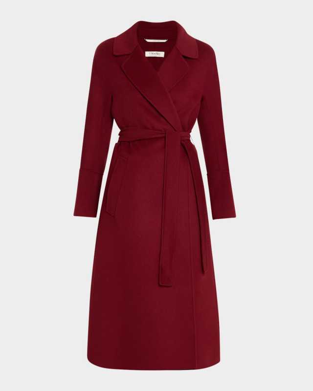 Elisa Belted Wool Wrap Coat